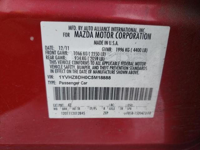2012 MAZDA 6 I for Sale