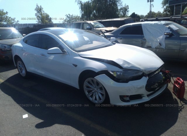 Salvage Car Tesla Model S 2013 White For Sale In Portland Or