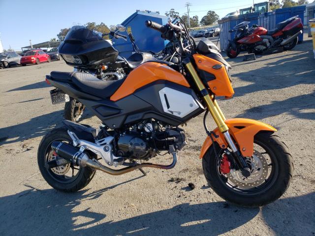 Salvage Motorcycle Honda Grom Grom Abs Red For Sale In Martinez Ca Online Auction Mlhjc7515l559