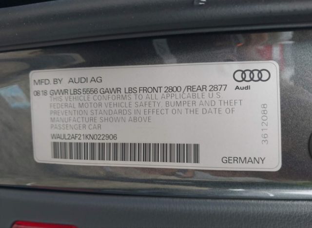 2019 AUDI A6 for Sale