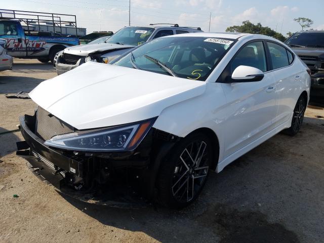 Salvage Car Hyundai Elantra 2020 White For Sale In Riverview Fl Online Auction Kmhd04lbxlu016334