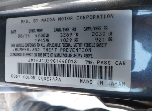 2016 MAZDA MAZDA6 for Sale