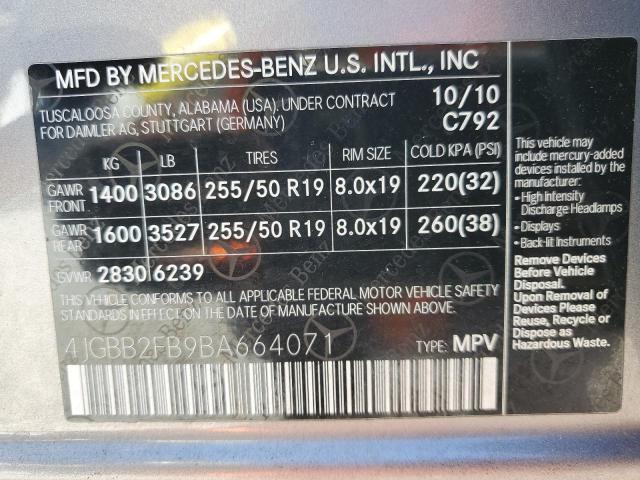 2011 MERCEDES-BENZ ML 350 BLUETEC for Sale