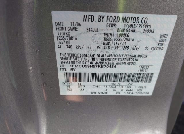 2007 FORD ESCAPE HYBRID for Sale