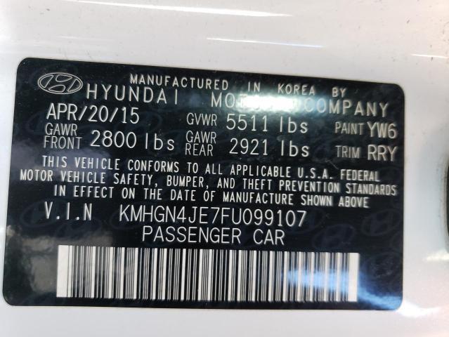 2015 HYUNDAI GENESIS 3.8L for Sale