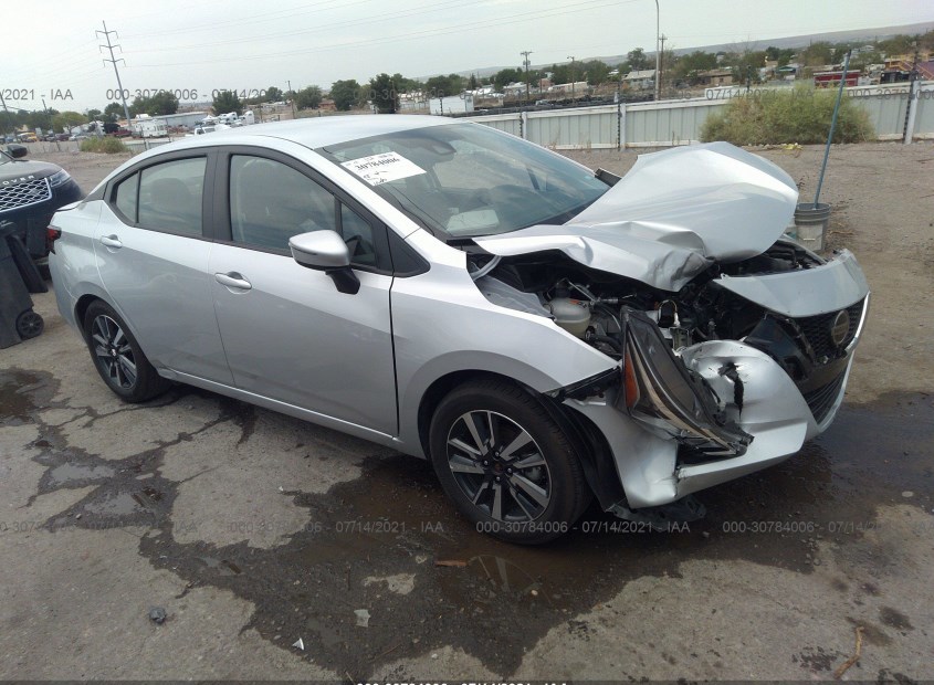Auction Ended Salvage Car Nissan Versa 2021 Silver is Sold in El Paso