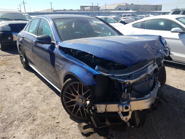 Salvage Car Mercedes Benz C Class Blue For Sale In Mercedes Tx Online Auction 55swf8hb1lu