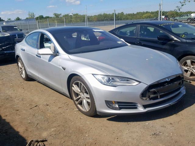 Salvage Car Tesla Model S 2016 Silver For Sale In Brookhaven