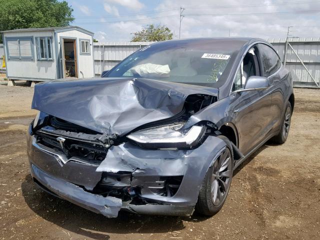 Salvage Car Tesla Model X 2018 Gray For Sale In San Diego Ca