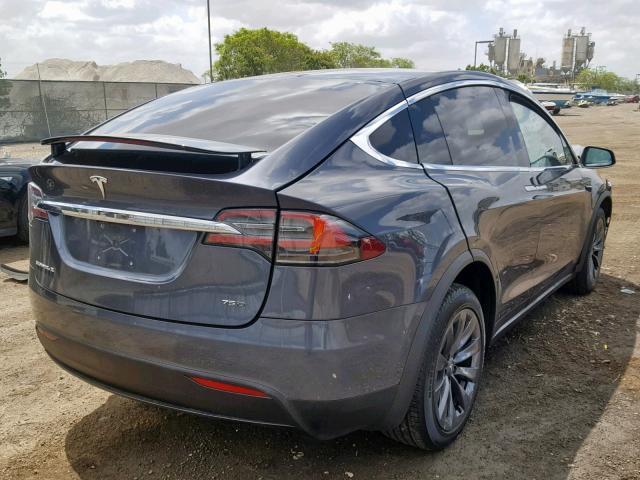 Salvage Car Tesla Model X 2018 Gray For Sale In San Diego Ca