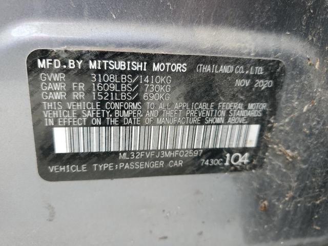2021 MITSUBISHI MIRAGE G4 SE for Sale