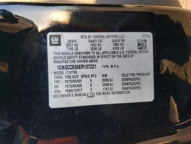 2014 CHEVROLET TAHOE C1500 LTZ for Sale