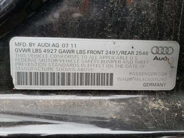 2012 AUDI A4 PREMIUM for Sale