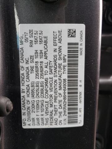 2017 HONDA CR-V EXL for Sale
