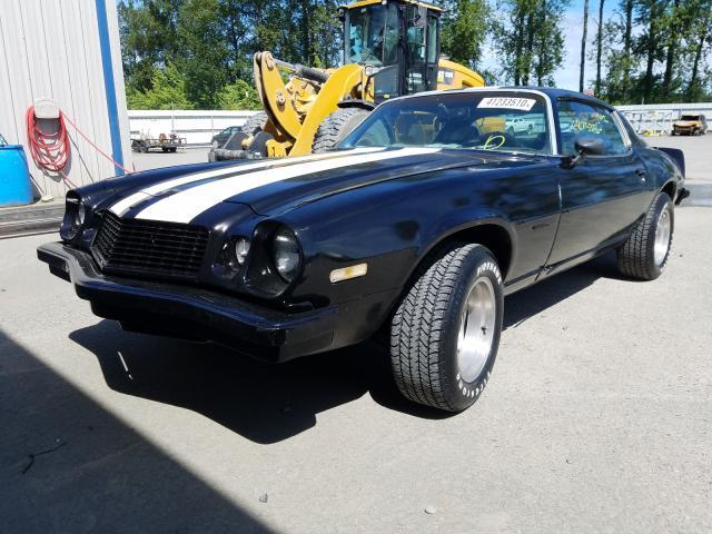 Salvage Car Chevrolet Camaro 1976 Black For Sale In Arlington Wa Online Auction 1s87l6n500359