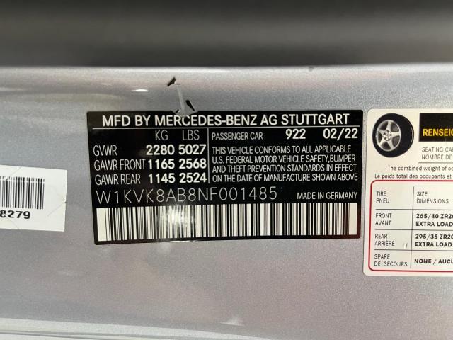 2022 MERCEDES-BENZ SL 55 AMG for Sale