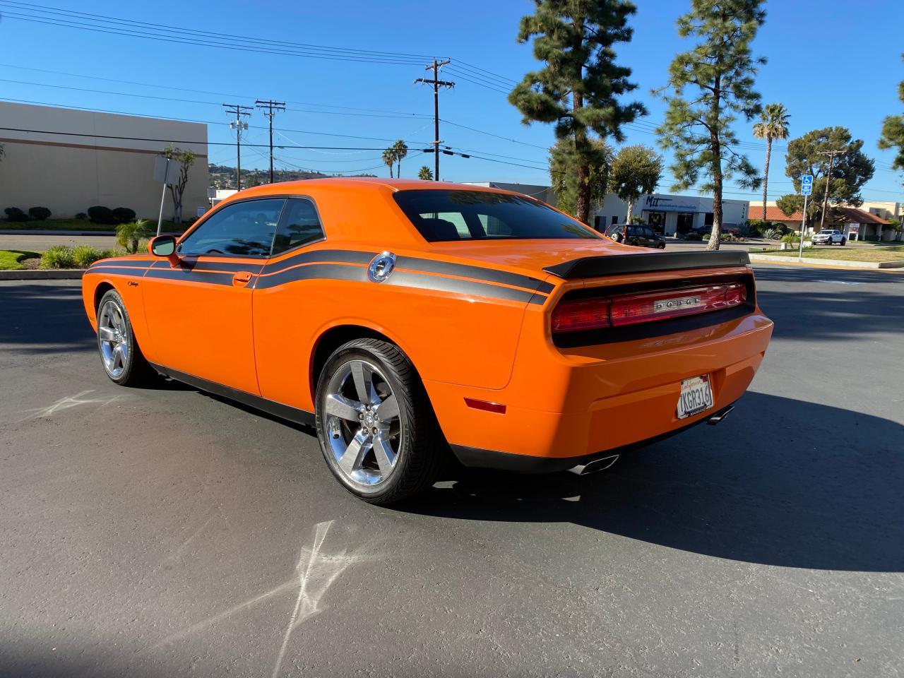 Salvage Car Dodge Challenger 2012 Orange for sale in SAN DIEGO CA online auction 2C3CDYAG4CH142853