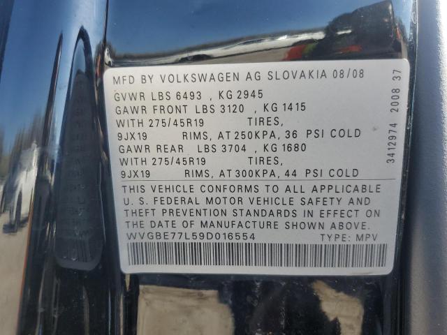 2009 VOLKSWAGEN TOUAREG 2 V6 for Sale