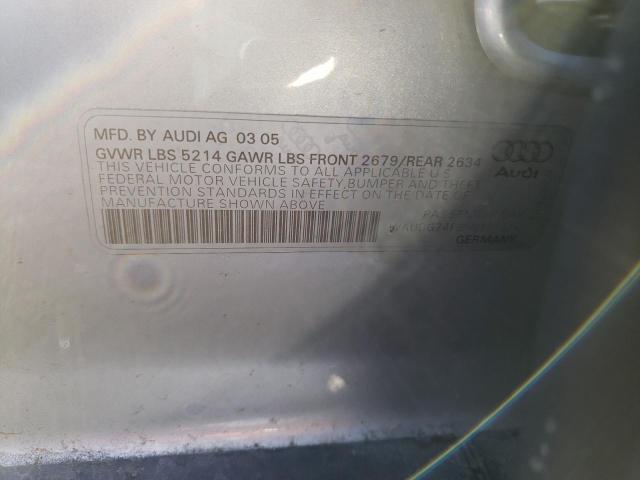 2005 AUDI A6 3.2 QUATTRO for Sale
